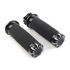 Harley Dyna Sportster XL883 1200 Softail 1" Black Handlebar Grips (2004-2023)