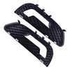 Mercedes Benz E Class W212 Black Fog Light Grille Covers (2009-2013)
