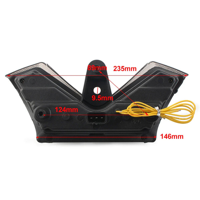 Kawasaki Ninja ZX14 ZX-14 ZX14R ABS Smoke LED Turn Signal Tail Light