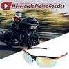 Make Model 1 Pc Motorcycle Riding Goggles Gold Tone Lens Orange Black Frame