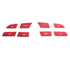 Hyundai Elantra 8Pcs Red Steering Wheel Button Cover Trim (2021–2023)