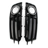 Audi A3 Front Bumper Fog Light Grille Cover with Chrome Ring (09-12)
