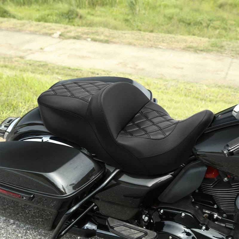 Harley Touring Street Road Glide Driver Passenger Gel Seat (2009-2023)