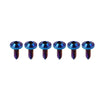 Fastening Blue 6pcs M5x15mm Titanium Torx Head Self Tapping Screws