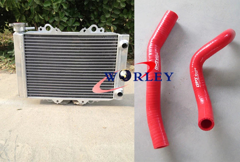 Kawasaki KFX450 KFX450R Aluminum Radiator & Hose (2008-2012)