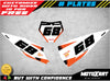 KTM SXF SX 125 250 450 STORM Style Number Plate Graphics (2019-2022)