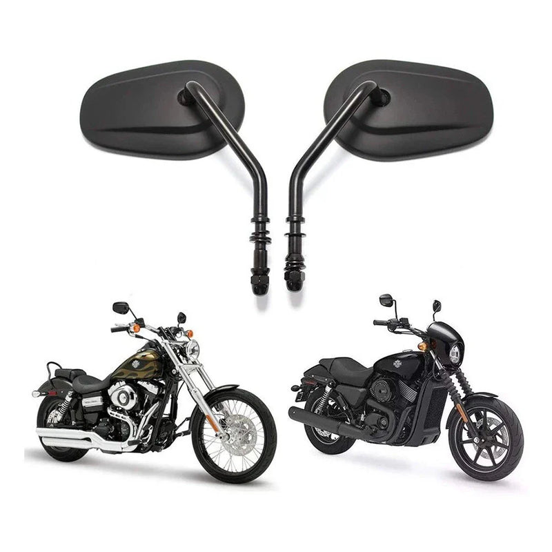 Harley Davidson Black Motorcycle Rear View Side Mirrors