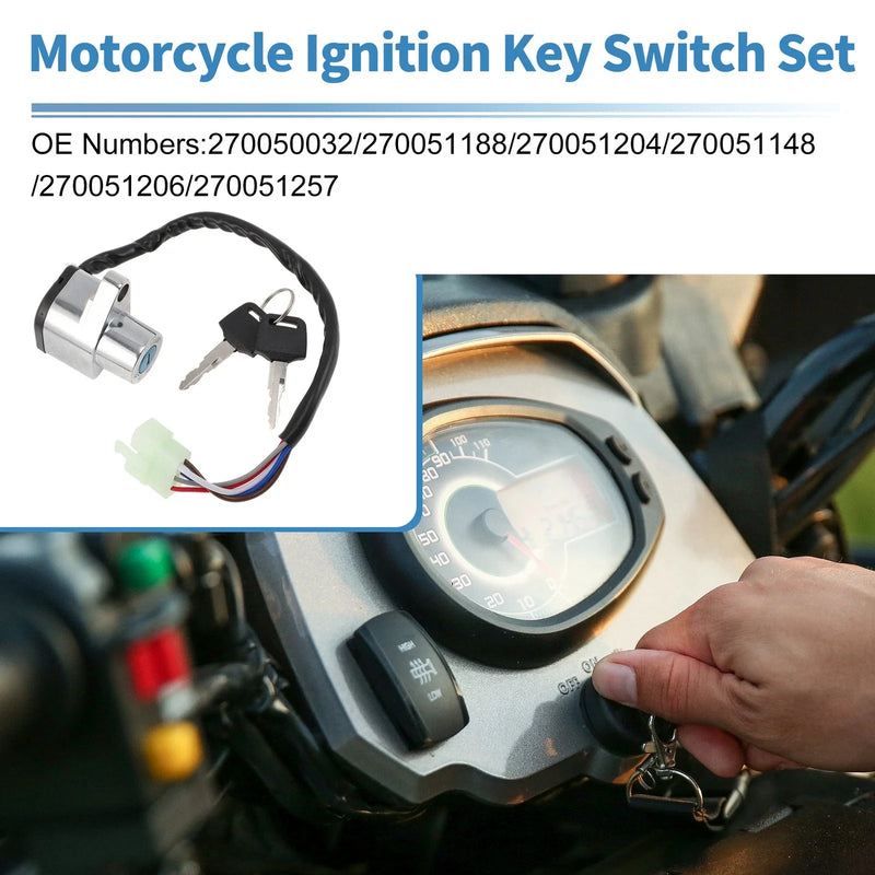 Kawasaki EN400 Vulcan 400 1x Ignition Key Switch (1990–1993)