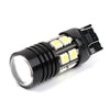 Pair W21/7W T20 580 Dual Filament Smd Drl Sidelight 7443 Hid Effect Bulb Light