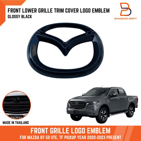 Mazda BT-50 Glossy Black Front Grille Trim Emblem (2020-2024)