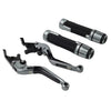 Kawasaki ZX636R Titanium Extendable Brake Clutch Levers & Handlebar Grips (2003-2006)