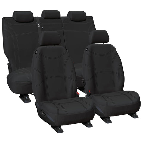Nissan Navara NP300 Front & Rear Black Neoprene Seat Covers (2017-2020)