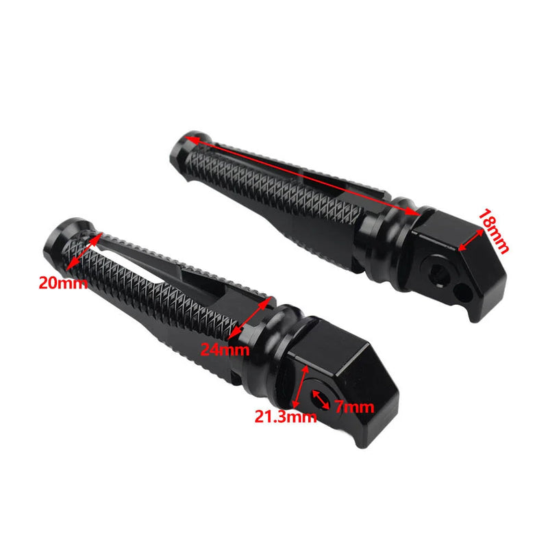 Honda CBR600RR, CBR1000RR, CBR600 F4 Green Passenger Rear Footpegs (2003-2019)