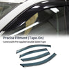 Nissan Altima (2013-2018) Black Side Vent Visor Window Deflectors 1 x Set