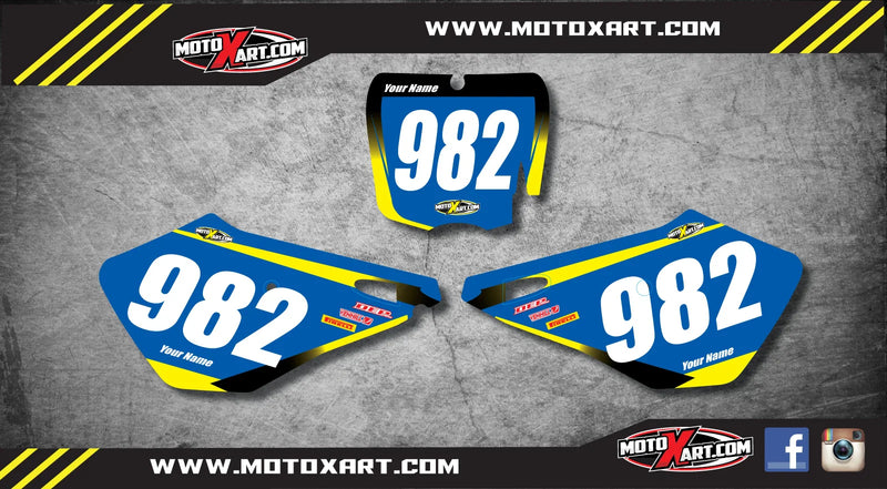 Cobra CX 50 SR King Custom Number Plates STORM STYLE Decals (2010-2016)