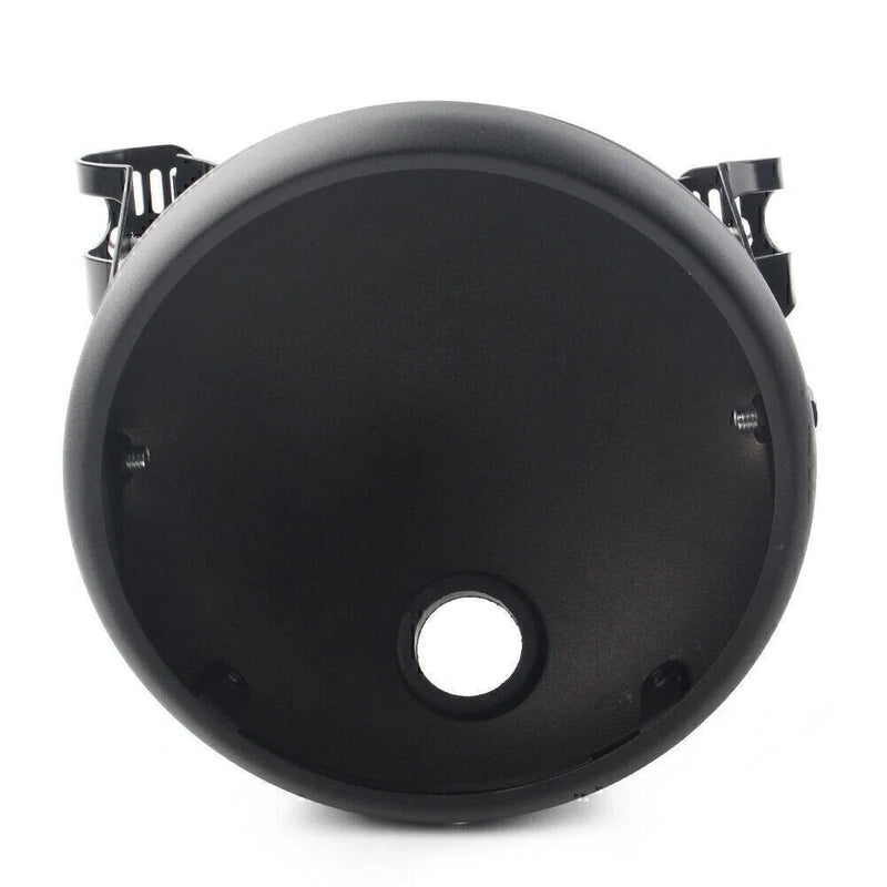 Harley Motorcycle Matte Black 7" LED Headlight Shell w/ Bracket