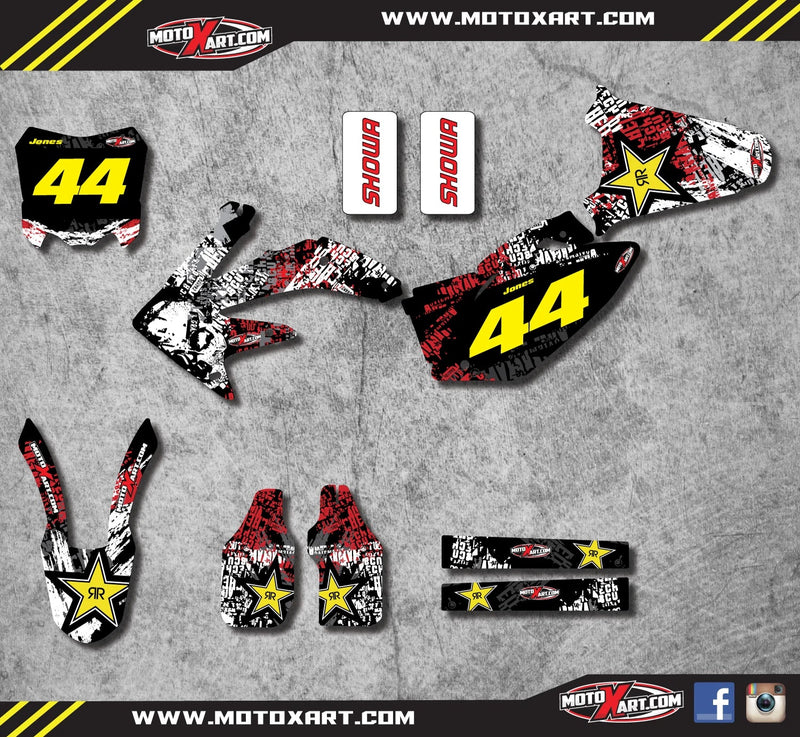 Honda CRF 450 (2008) - GRAFFITI Style Decals Custom Graphic Kit