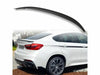 BMW X6 F16 F15 4D Carbon Fiber Look ABS Boot Spoiler (2014-2018)