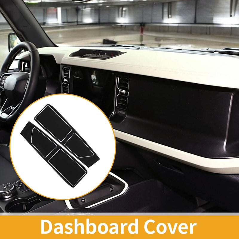 Ford Bronco Accessories 2021-2024 Black Gray 1 Set Dashboard Cover
