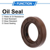 Make Model Oil Seal / 20x32x7mm / Rotary Shaft Seal FKM Rubber 2 x Brown