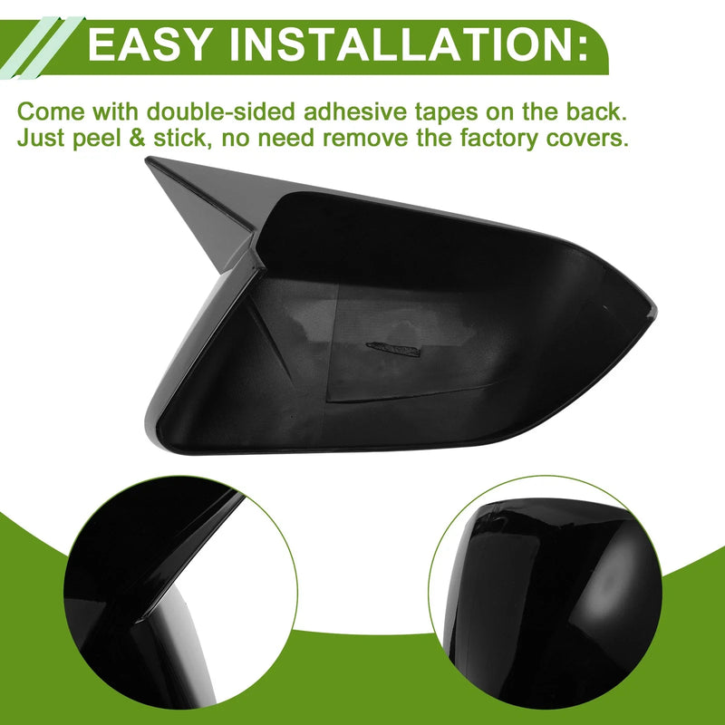Ford Mustang Gloss Black Mirror Cover Caps (2015-2023)