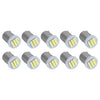 Car 10 x BA9S T4W 7020 LED Dome Map Side Marker Bulbs