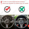 BMW M-Sport F10 F06 F12 F13 F32 F33 Carbon Fiber Look Steering Wheel Trim (2011-2019)