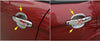 Suzuki Swift SX4 Chrome Side Door Handle Bowl Cup Cover Trim (2005-2017)