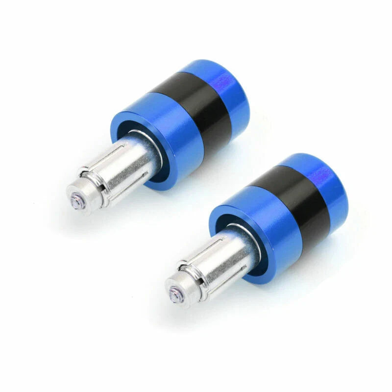 F2 22mm Aluminum Blue Motorcycle Handlebar Weights