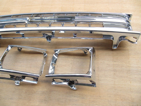Toyota Hilux 3 x Chrome Grill & Light Surround Cases (1989-1991)