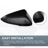 Ford Fusion Rearview Mirror Cover Cap 2 x Black Carbon Fiber (2013-2019)