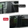 Acura TL 6 x Door Cover Trim Kit Black Pillar Posts (2004-2008)