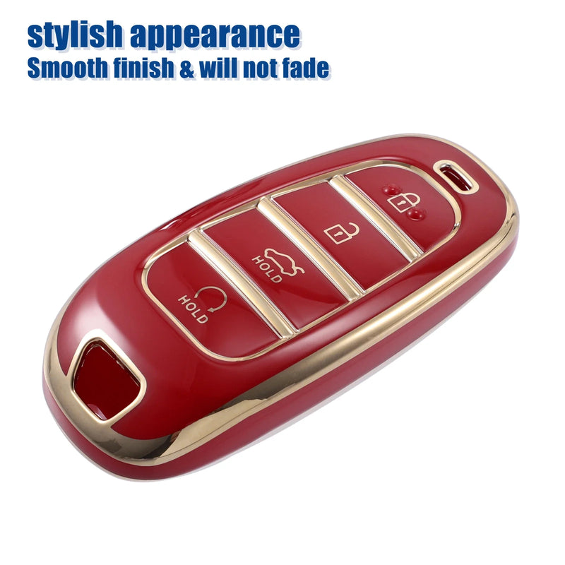 Hyundai Tucson TPU 4 Button Keyless Entry Remote Fob Cover (2016-2023)