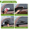 Honda Civic LX EX Sport Si Sedan Black Mirror Cover Caps (2016-2021)