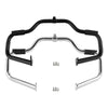 Harley Touring Mustache Highway Engine Guard Bar Chrome/Black (2009-2024)