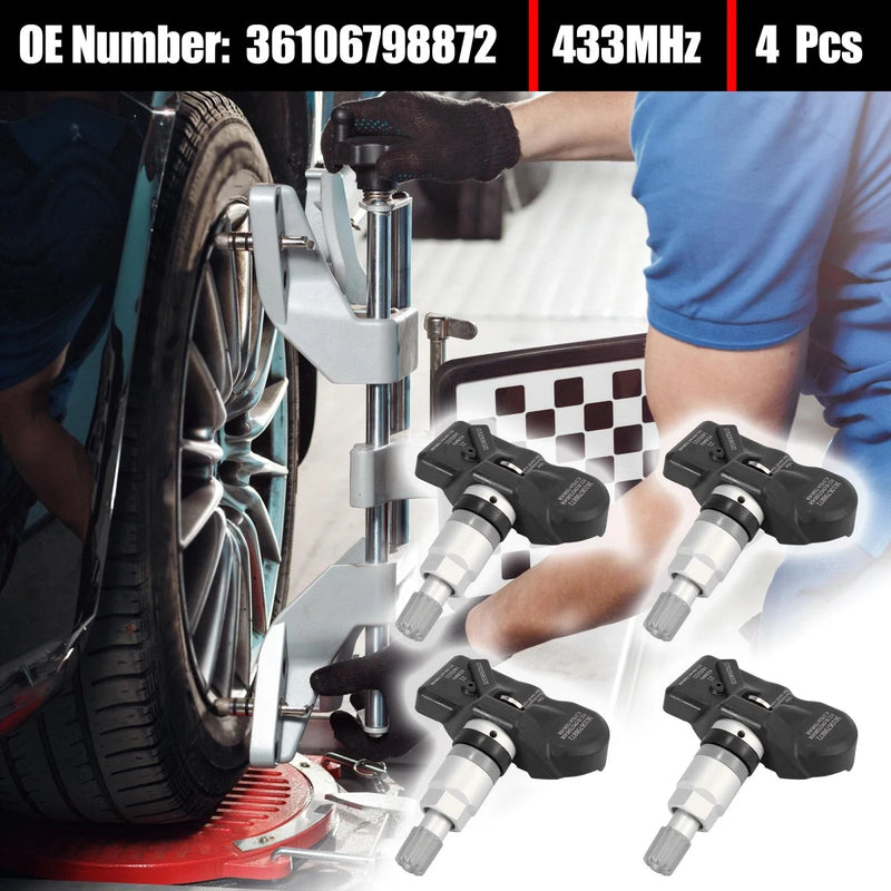 BMW 335i 328i 435i 4pcs 433MHz Tire Pressure Monitor Sensor