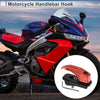 Rectangular Hole Aluminum Alloy Motorcycle Hanging Hook 1 Set Red