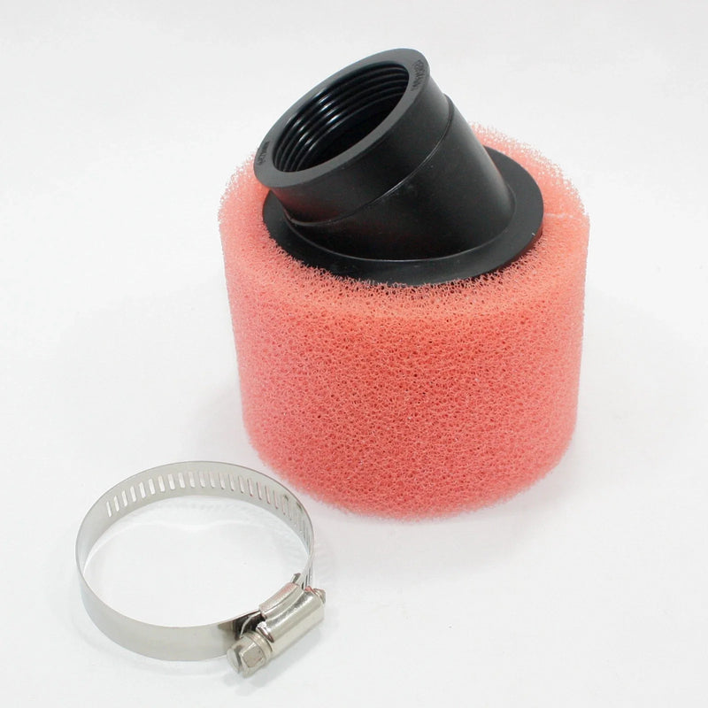 PIT Quad Dirt Bike ATV Buggy 41mm 42mm Bent Angled Foam Air Filter Pod