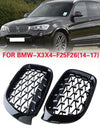 BMW X3 F25 X4 F26 2014-2017 2 x Front Kidney Grills Grilles