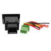 DC 12V Panel Mount Latching Red Pilot 4-Wire Fog Light Switch