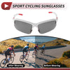 Motorcycle Riding Goggles Deep Gray Lens White Red Frame Triacetyl Cellulose PC