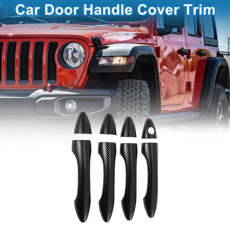 Hyundai IX35 Carbon Fiber Black Door Handle Cover Trim (2010-2015)