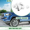 Toyota Tacoma (2001-2022) White 10 x Door Trim Panel Clips