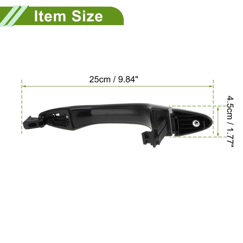 Hyundai Kia Silver Tone Rear Exterior Door Handle (2011-2016)