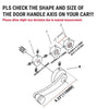 Truck Pickup Door Blue Universal Window Crank Handle (Fits Most Models)