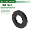 Oil Seal 32x62x8mm NBR Rubber High Pressure Black 5 Pcs