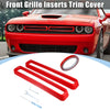 Dodge Challenger (2015-2022) Red Front Grill Mesh Grille Inserts Trim Exterior