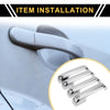 Ford F-150 (2015-2020) - Silver Tone Car Exterior Door Handle Covers