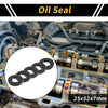 Oil Seal Rotary Shaft Seal NBR Rubber 25x52x7mm Black 5 pcs
