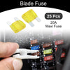 Car / Boat / Truck / RV / Motorcycle Maxi Fuse / 25 Pcs / Blade Fuse